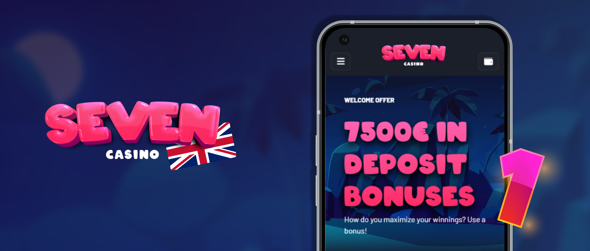 Go to the Seven Casino website