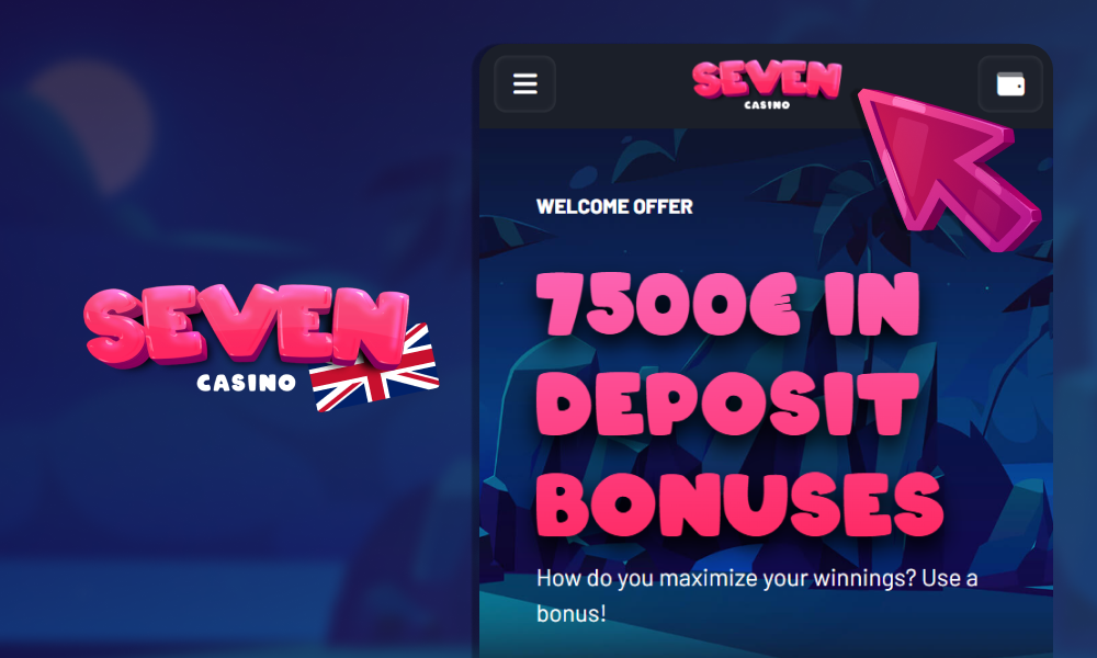 Access the official Seven Casino page