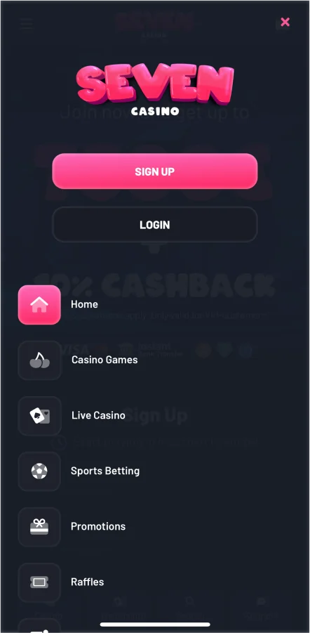 App menu