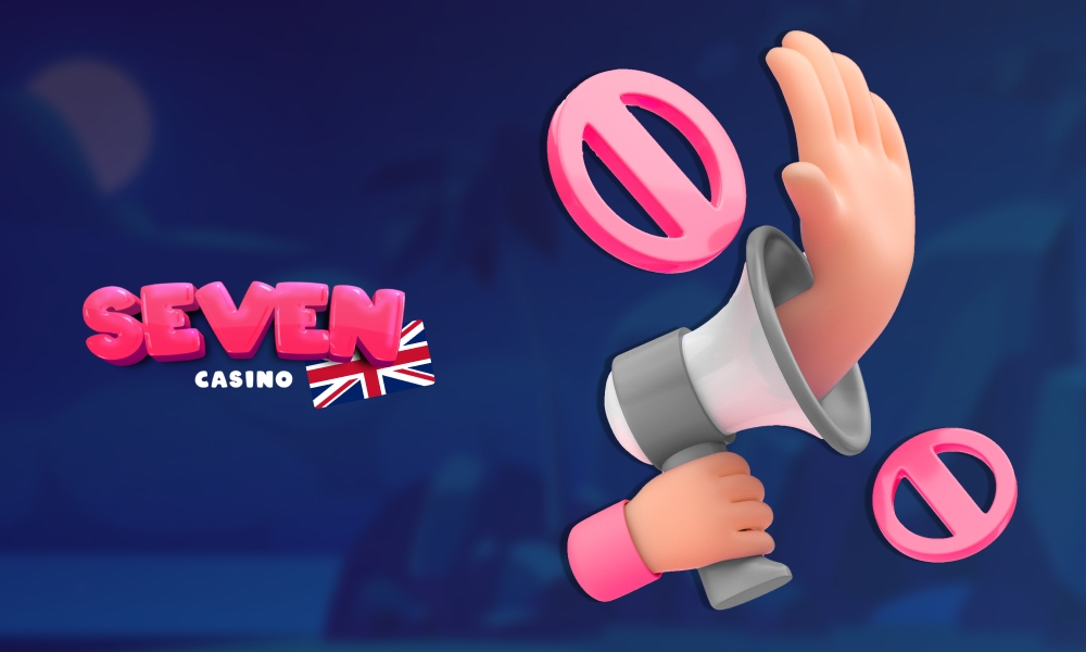 Seven Casino UK has customer support service that efficiently solve players problens