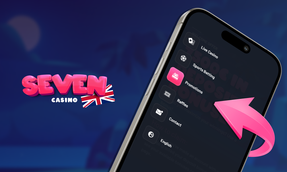 Current offers at Seven Casino