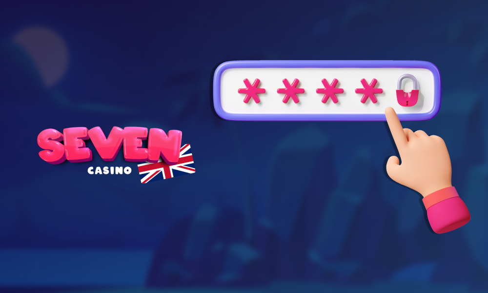 Enter confirmation code for registering at Seven Casino