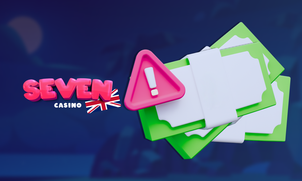 What issues can arise at Seven casino when players deposit or withdraw funds