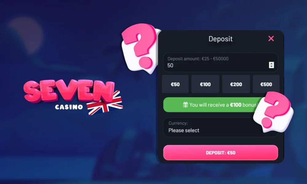 What deposit methods UK Players can use at Seven Casino