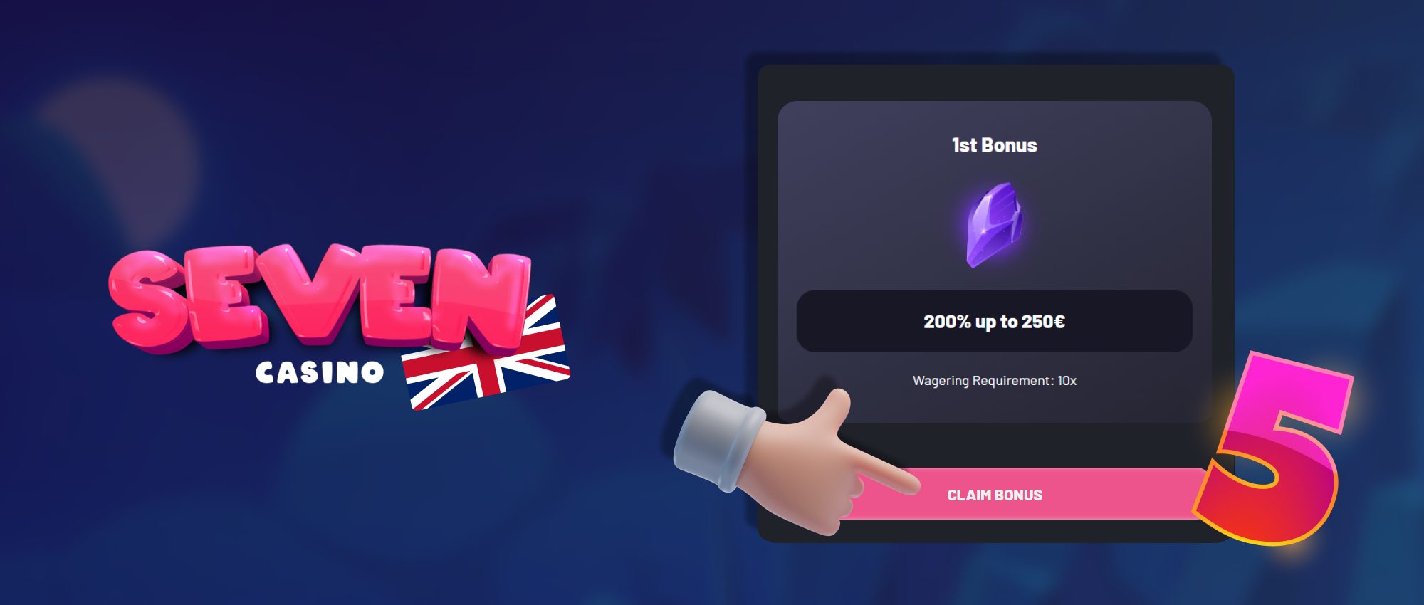 Claim the welcome offer