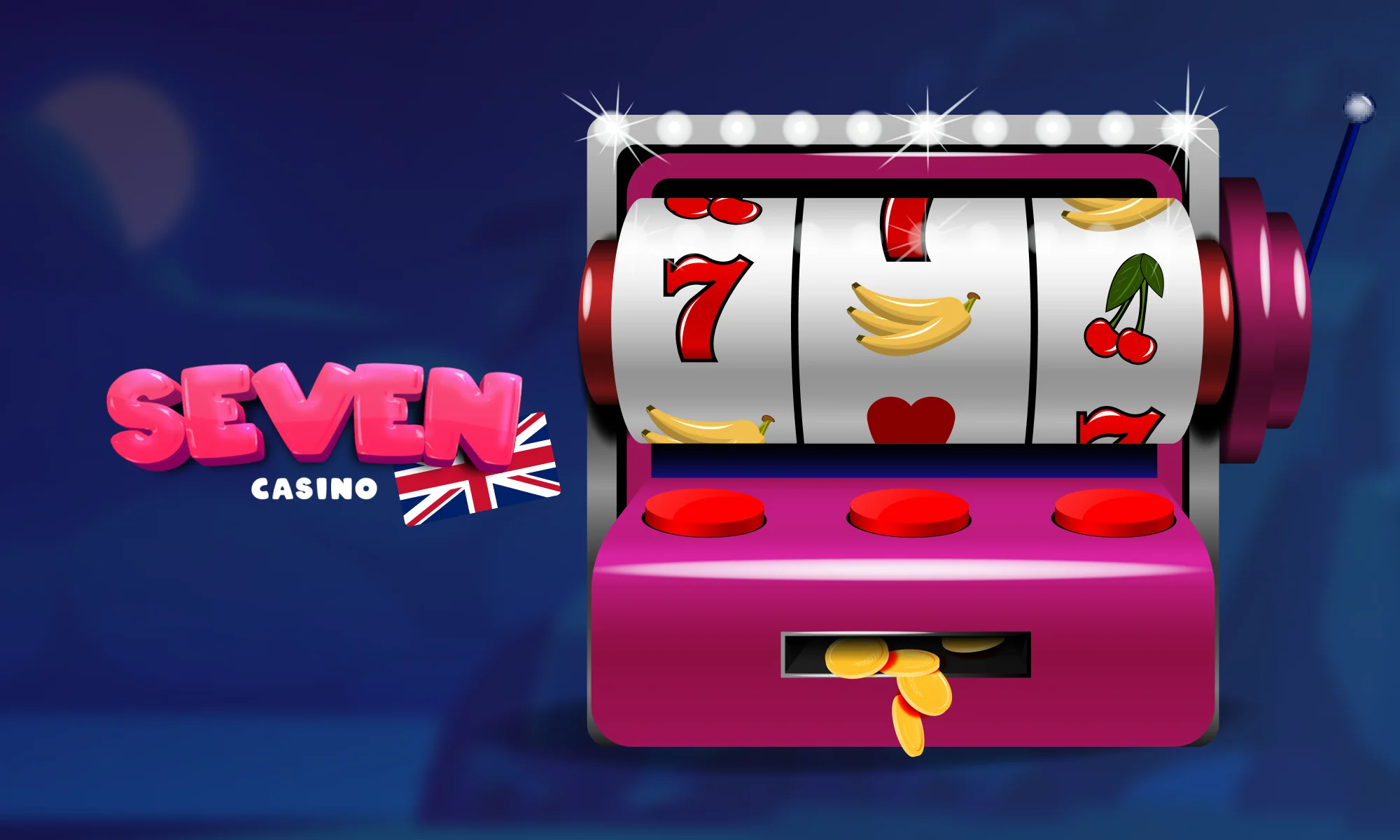 Info about slot section at Seven Casino in the UK
