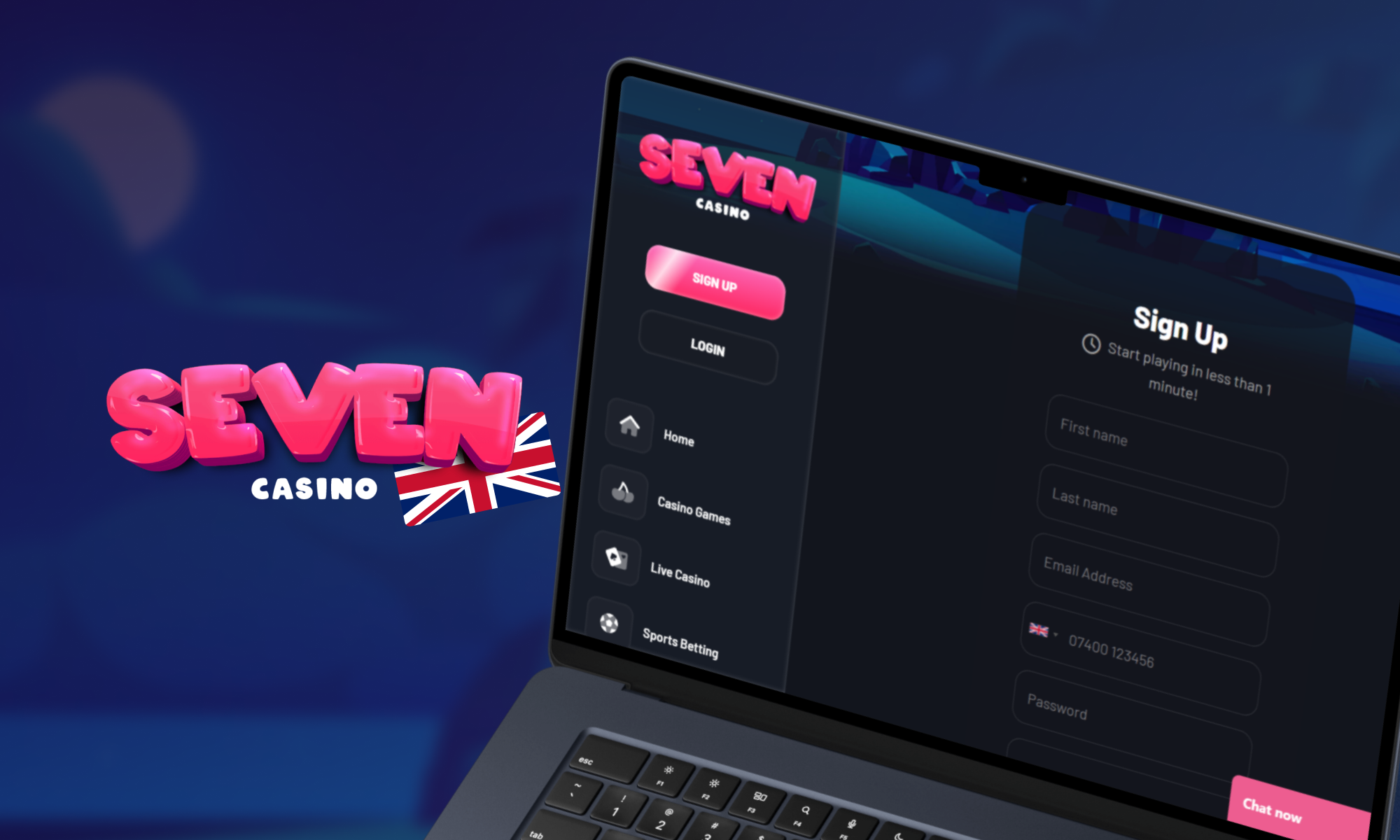 Registration at the Seven Casino