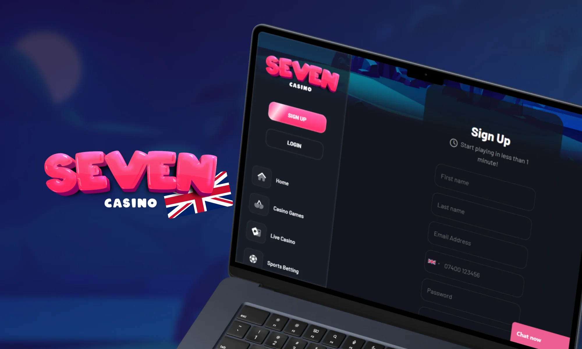 Registration at the Seven Casino