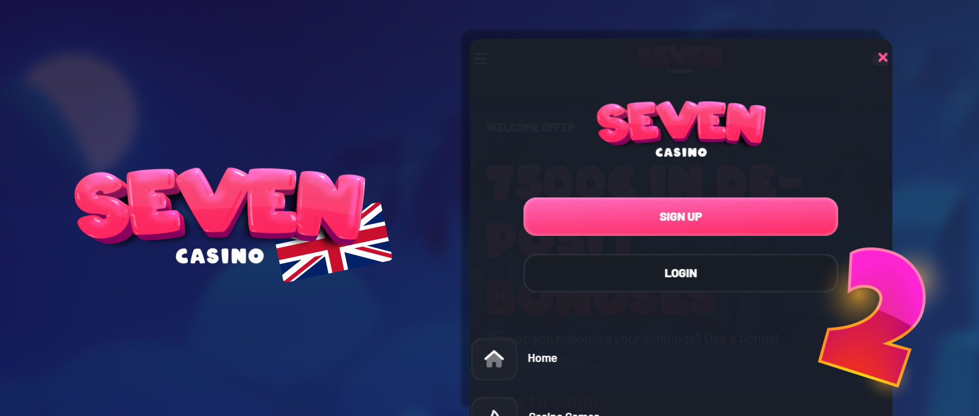 Sign up at the Seven Casino