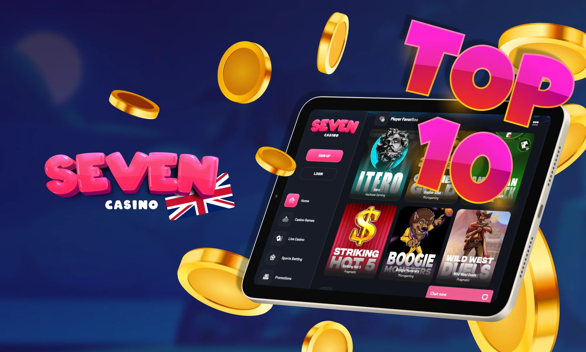 The best games at Seven Casino