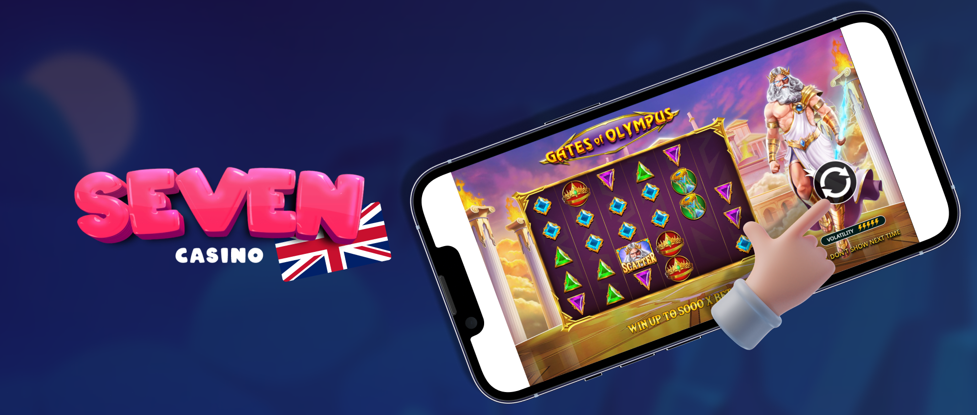 Play the choosen slot At the Seven Casino UK